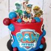 Blue & Red Paw Patrol Cake