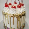 Golden Drip Delight Cake