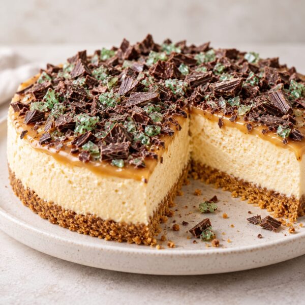 Peppermint Crisp Cheesecake